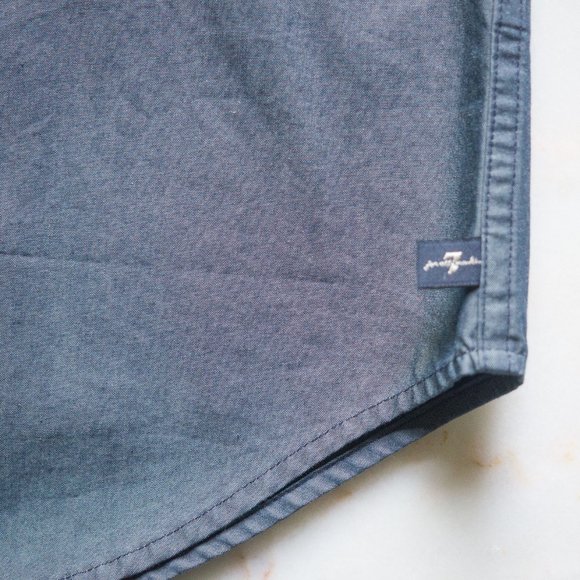 7 For All Mankind Chambray Shirt - Picture 4 of 7